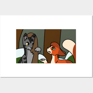 Stormfur and Squirrelpaw make a bet Posters and Art